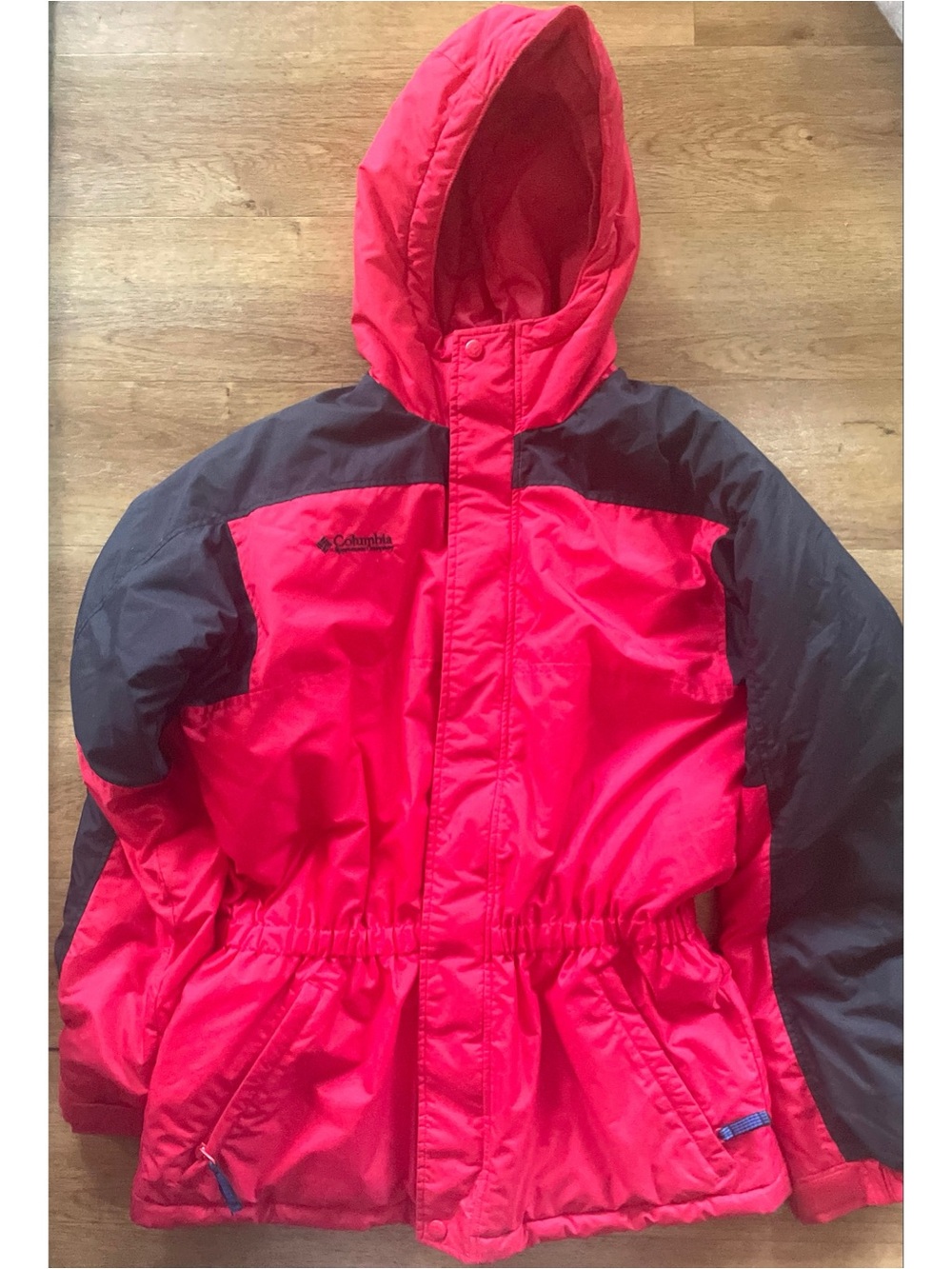 Columbia Boys ' Red Hooded Winter Jacket Size 18/20